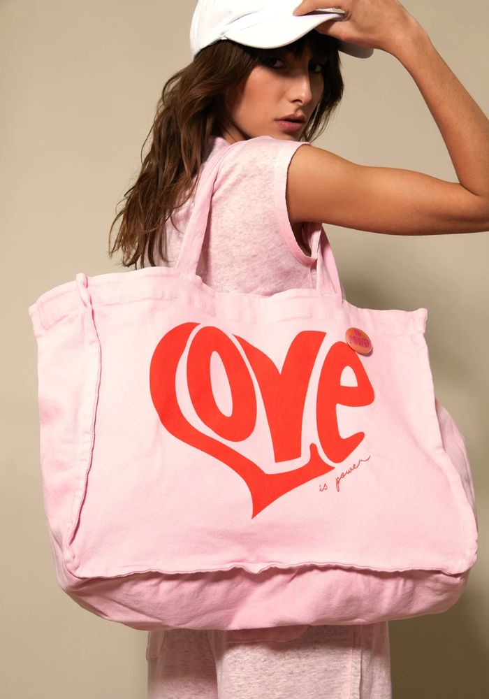 Tote Bag Anna Love Is Power Rose - One Tee