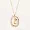 Letter C Necklace In 18k Gold Diamonds