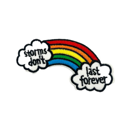 Storms Don't Last Forever iron-on sticker