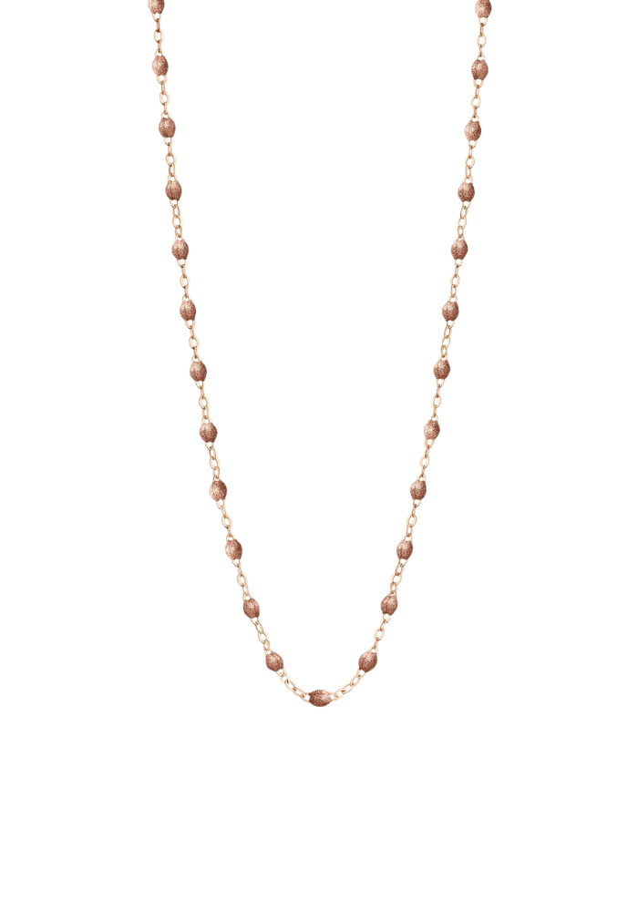 Collier Classique Gigi Or Rose & Perles Résines Cuivre - Gigi Clozeau