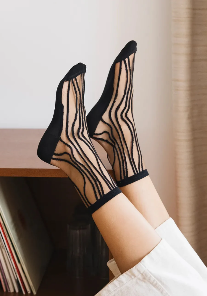 Chaussettes Transparentes Superkilen - Atelier Saint Eustache