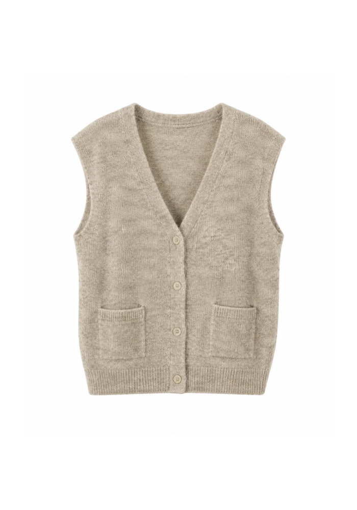 Gilet Castelrock Beige - TWNS LABEL