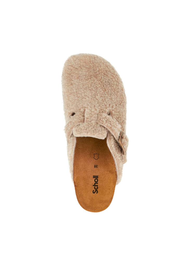 Mules Fae Moumoute Taupe - Scholl 