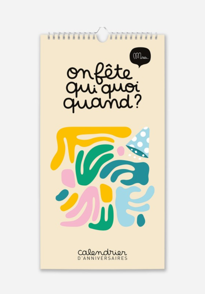 Calendrier On Fête Qui Quoi Quand Beige -  Minus