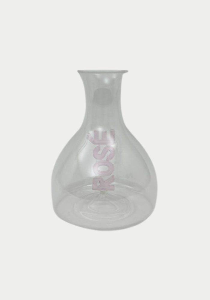 Carafe Bombée En Verre Rosé - Bazar De Luxe