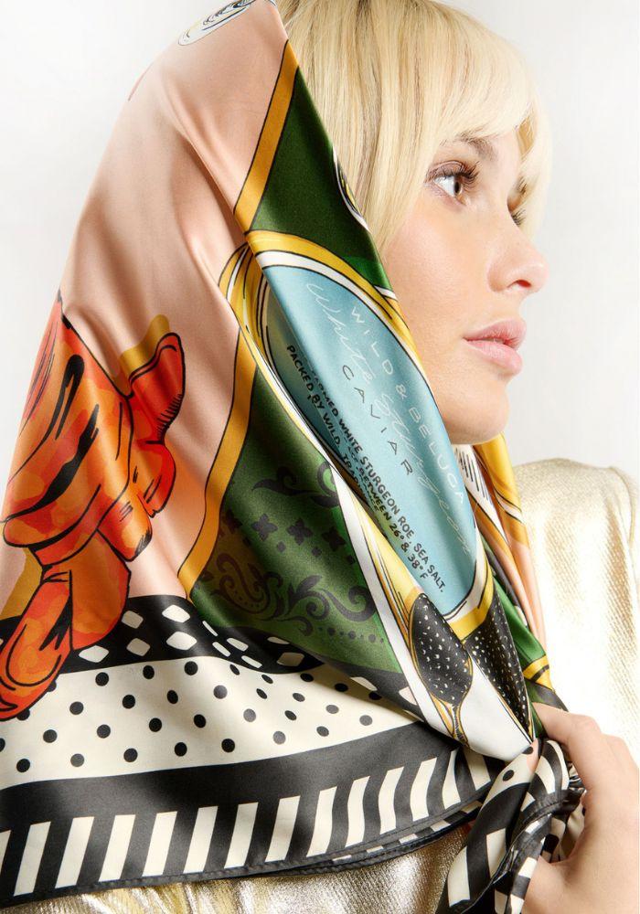 Foulard Champagne Et Cavier - Hipanema