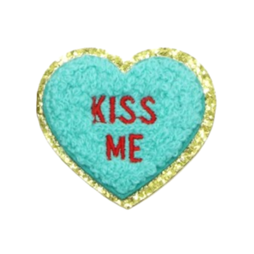 Patch Thermocollant Coeur À Message Kiss Me - MB Columbia