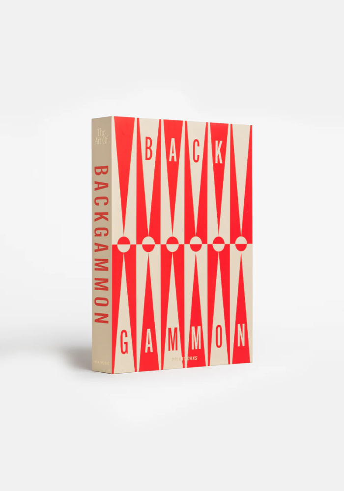Jeu The Art Of Backgammon Rouge Et Beige - Printworks