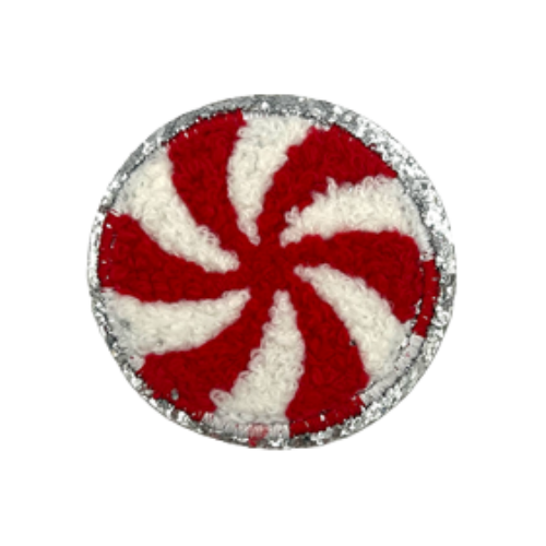 Thermocollant Rond Rouge Et Blanc