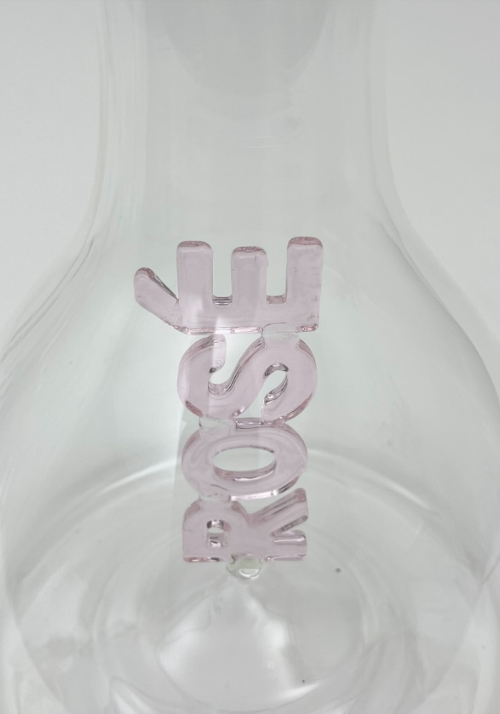 Carafe Bombée En Verre Rosé - Bazar De Luxe