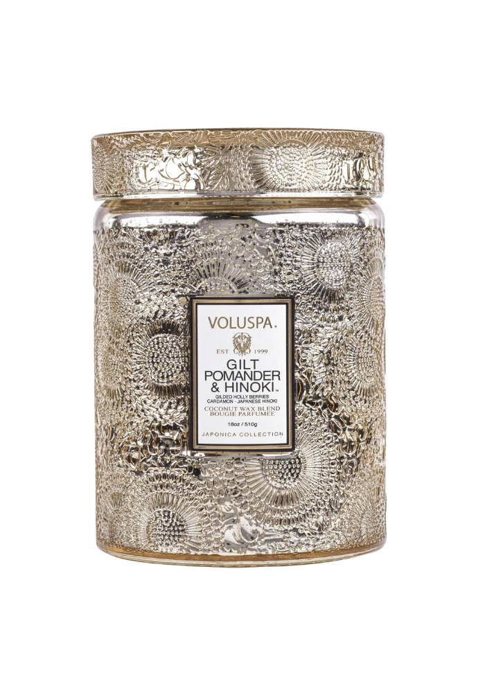 Bougie Japonica Large Jar Gilt Pomander - Voluspa