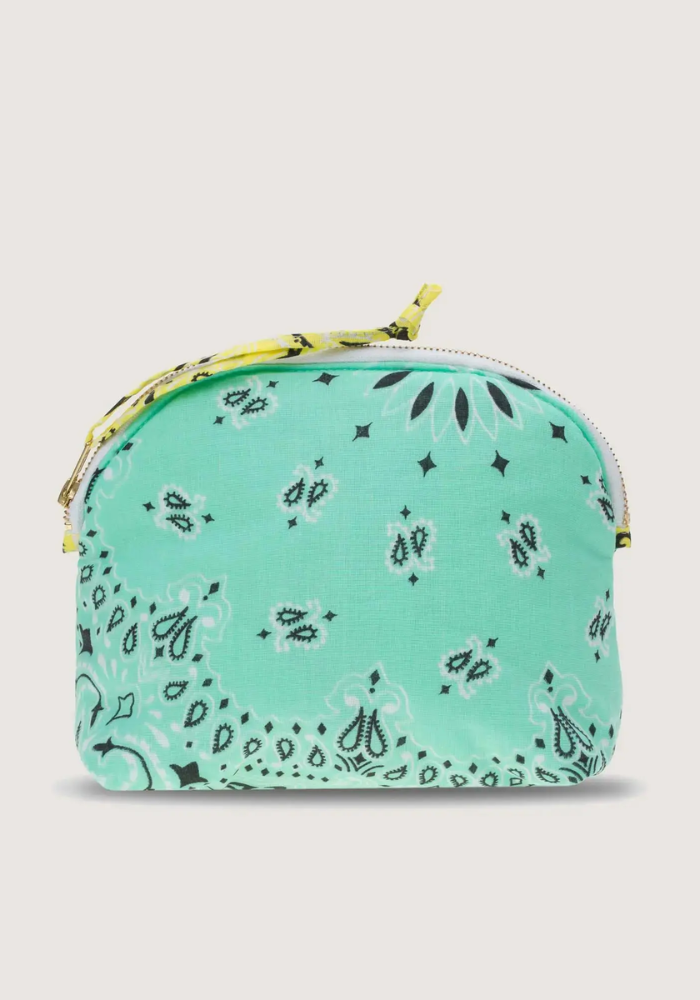 Trousse De Toilette Vanity Small Coeur Mint Pale Yellow - Call It By Your Name