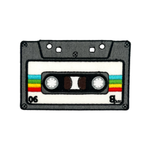 Vintage Audio Cassette Iron-on Sticker