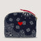 Trousse De Toilette Vanity Small Coeur Navy Real Red