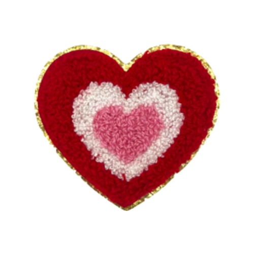 Filled Heart Iron-on Sticker