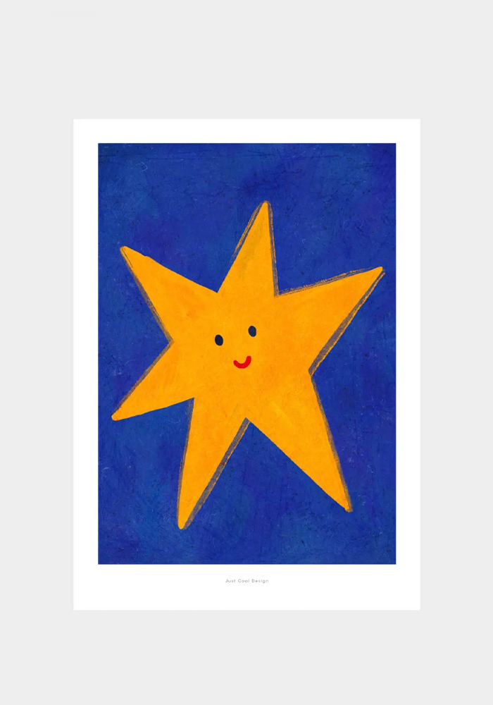 Carte A4 Yellow Star - Blush Sélection Papeterie