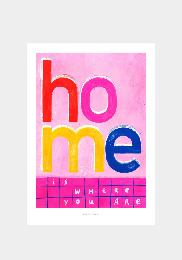 Carte A4 Home Is Where You Are - Blush Sélection Papeterie