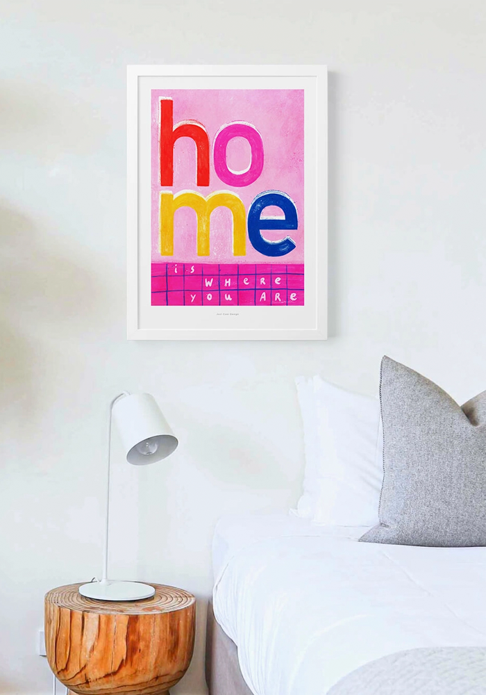 Carte A4 Home Is Where You Are - Blush Sélection Papeterie