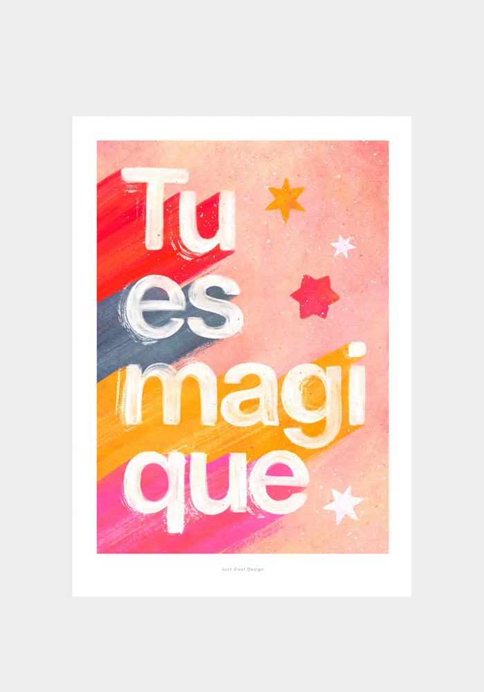 Carte A4 Tu Es Magique - Blush Sélection Papeterie