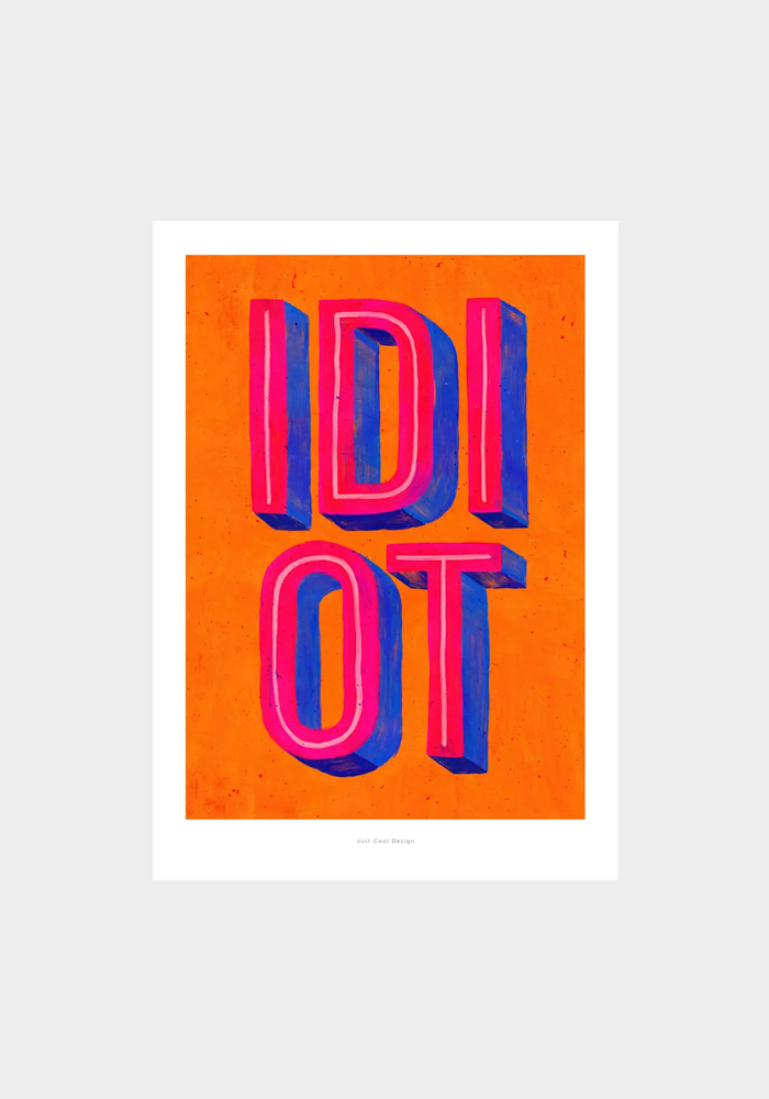 Carte A5 Idiot - Blush Sélection Papeterie