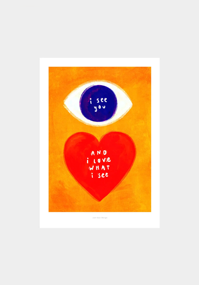 Carte A5 I See You And I Love What I See - Blush Sélection Papeterie