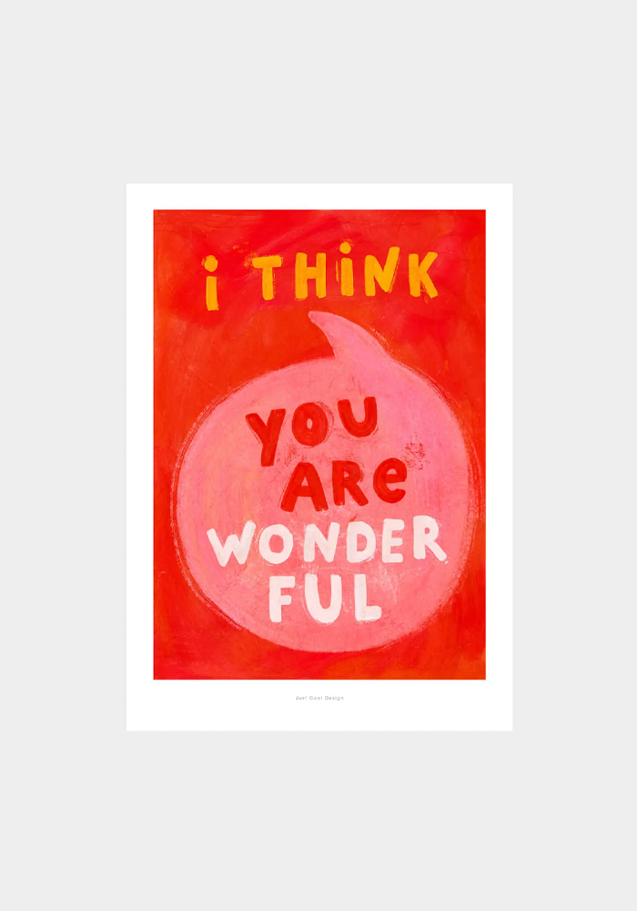 Carte A5 I Think You Are Wonderful - Blush Sélection Papeterie