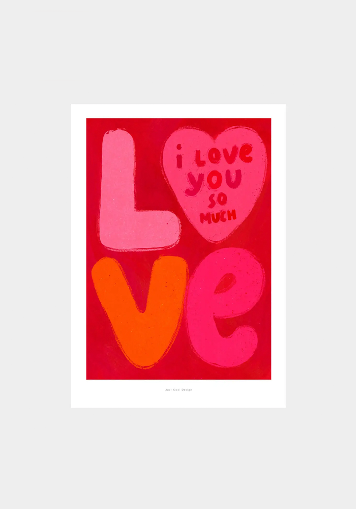 Carte A5 I Love You So Much - Blush Sélection Papeterie