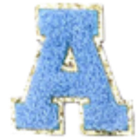 Columbia Light Blue Letter Decal