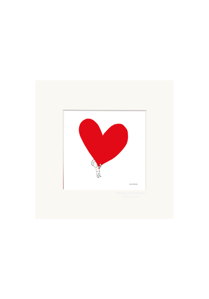 Affiche Garçon Coeur Soledad 22x22 - Image Republic