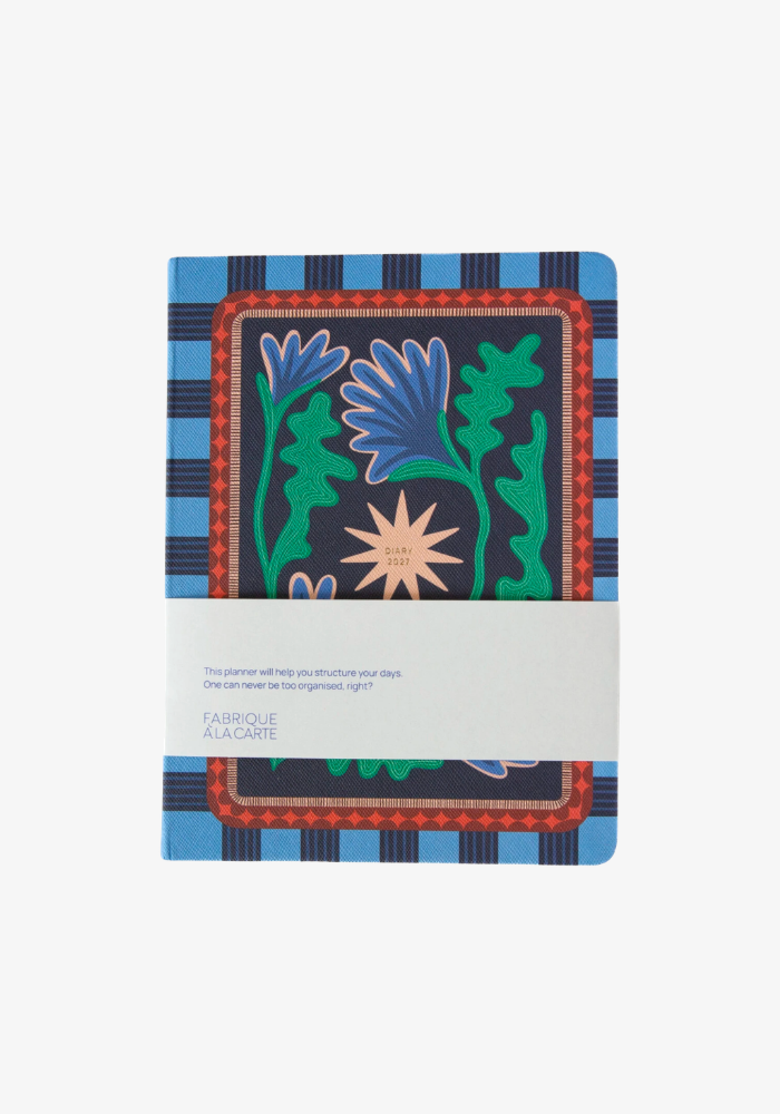 Agenda 2027 Fabrique Flowers Blue - A-Journal