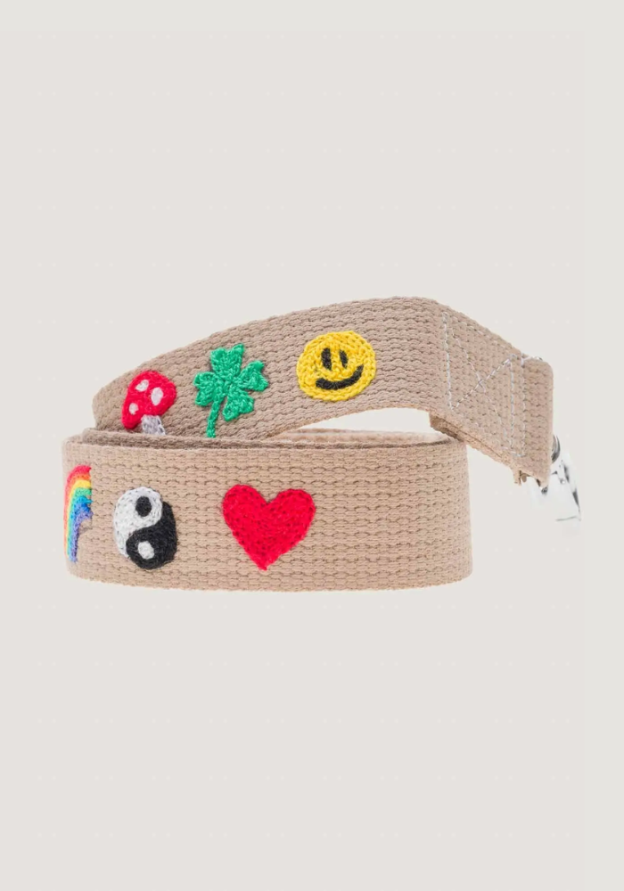Anse De Sac Brodée Emojis Beige - Call It By Your Name