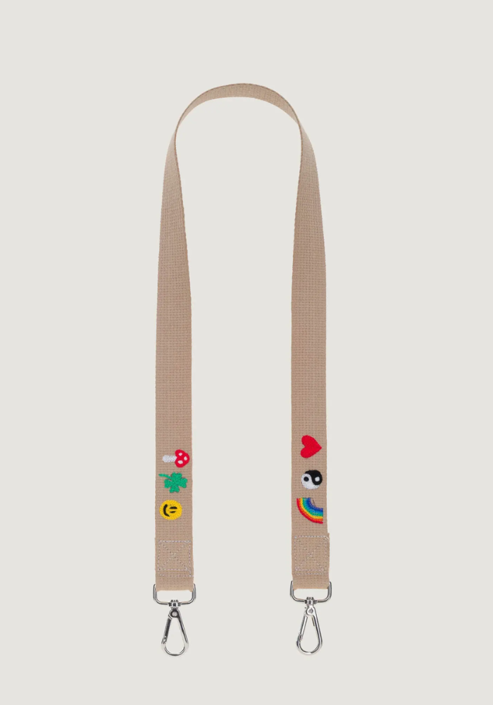 Anse De Sac Brodée Emojis Beige - Call It By Your Name