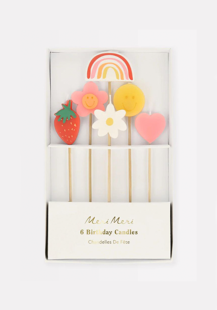 Assortiement De 6 Bougies Happy Icons