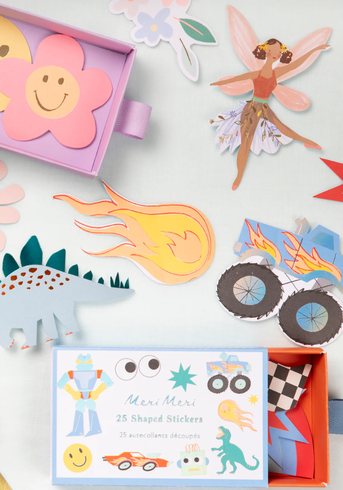 Assortiment De 25 Stickers Jouet - Meri Meri