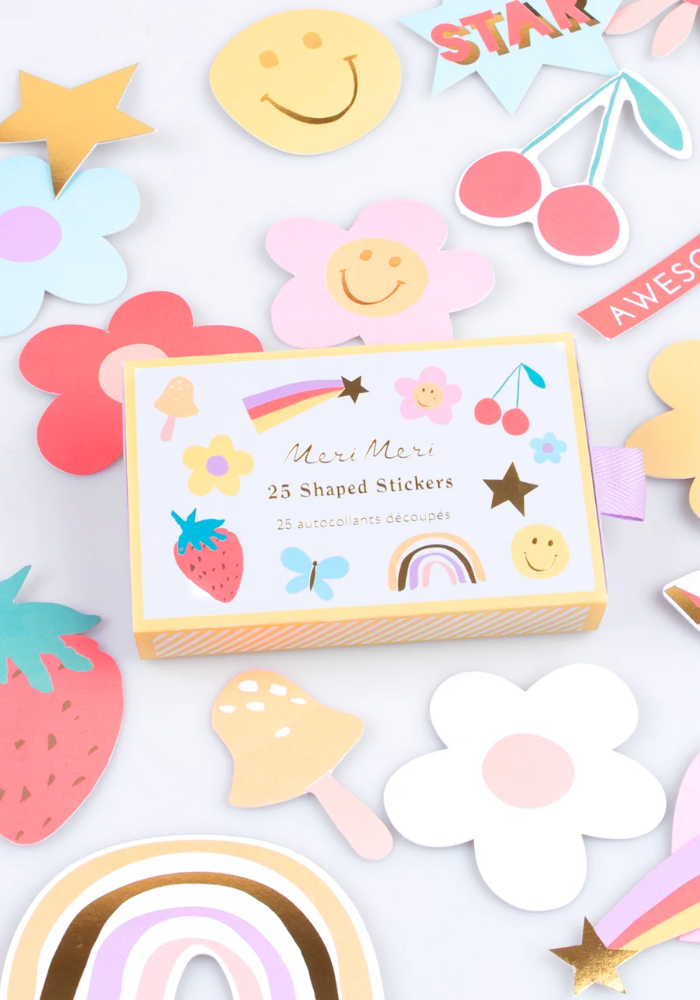Assortiment De 25 Stickers Rigolos - Meri Meri
