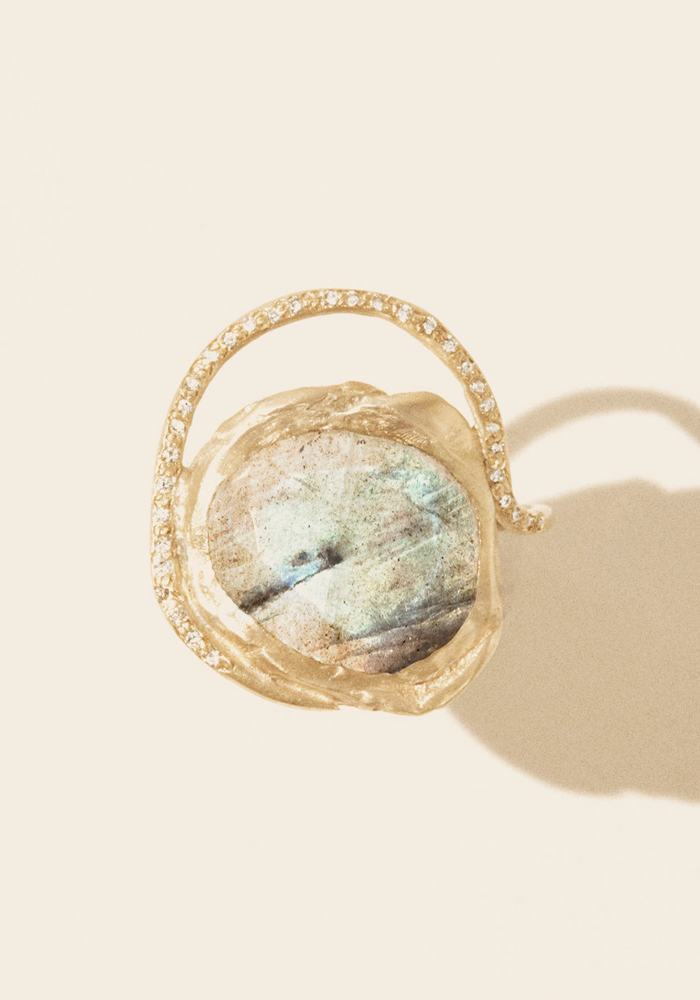 Bague Gaïa Labradorite - Pascale Monvoisin