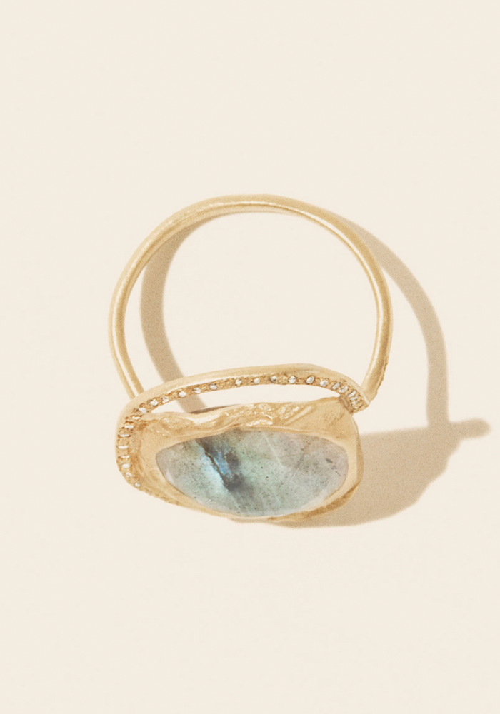 Bague Gaïa Labradorite - Pascale Monvoisin