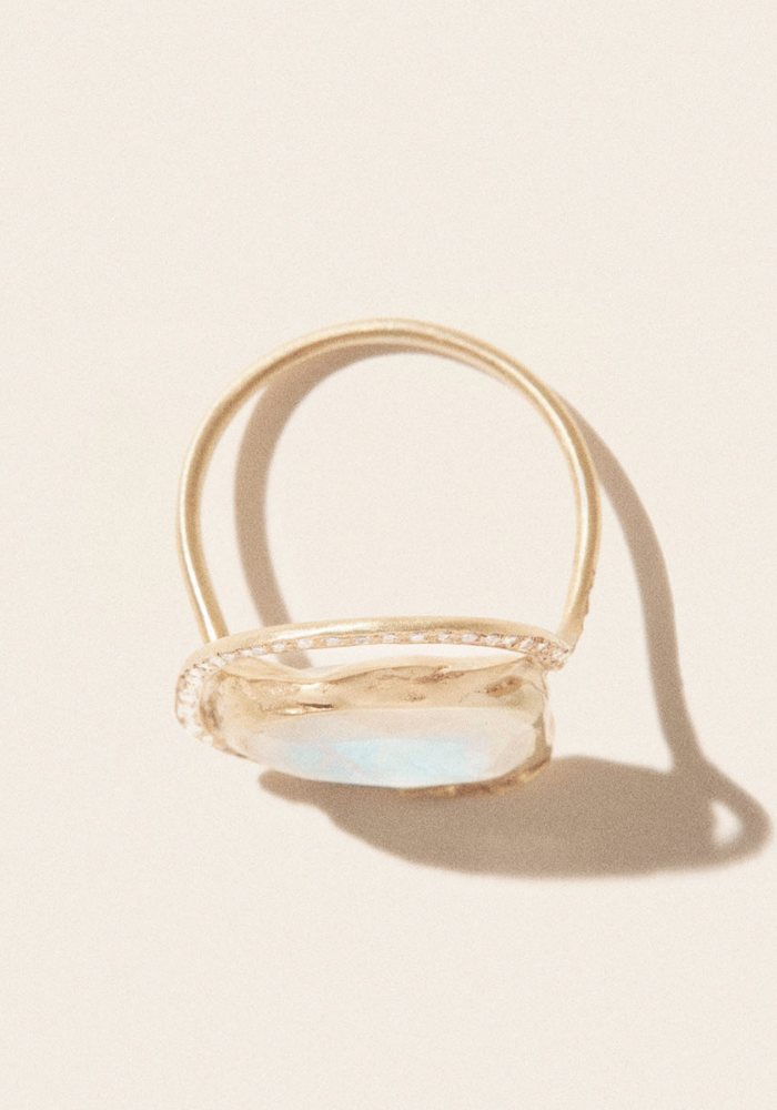 Bague Gaïa Moonstone - Pascale Monvoisin