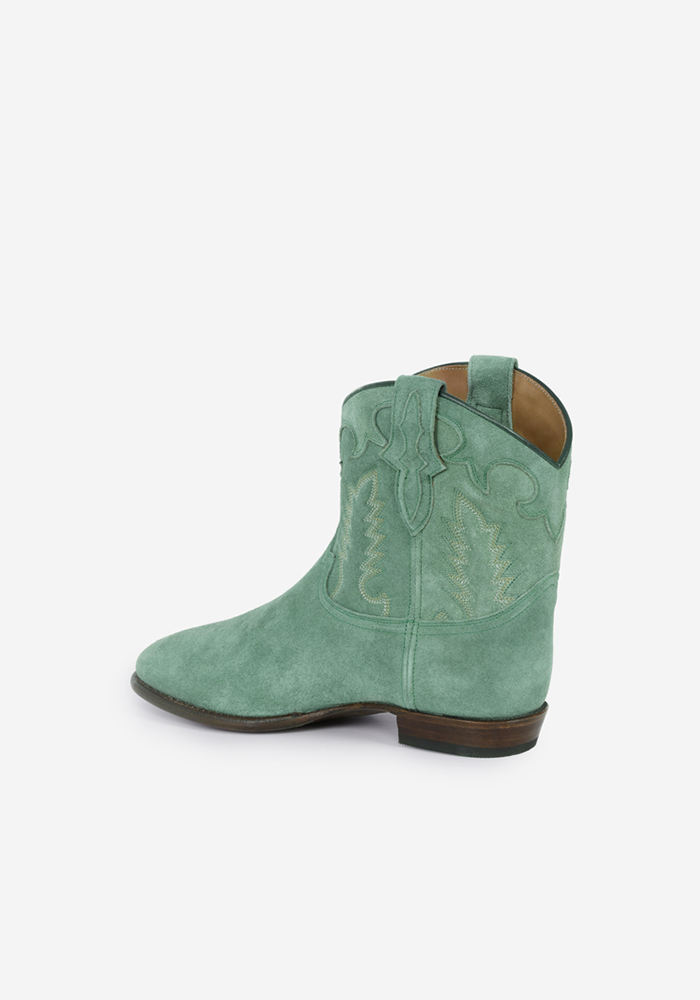 Bottines Early Midnight Suede Green - Shiloh Heritage