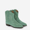 Early Midnight Suede Green Ankle Boots 