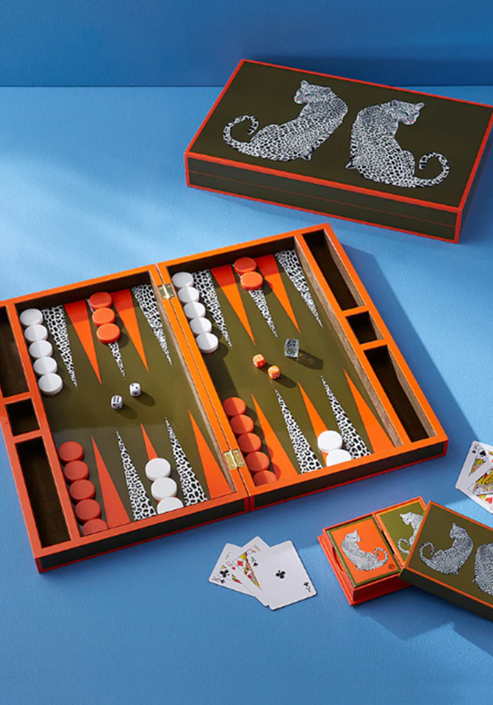 Backgammon Léopard Marron - Jonathan Adler