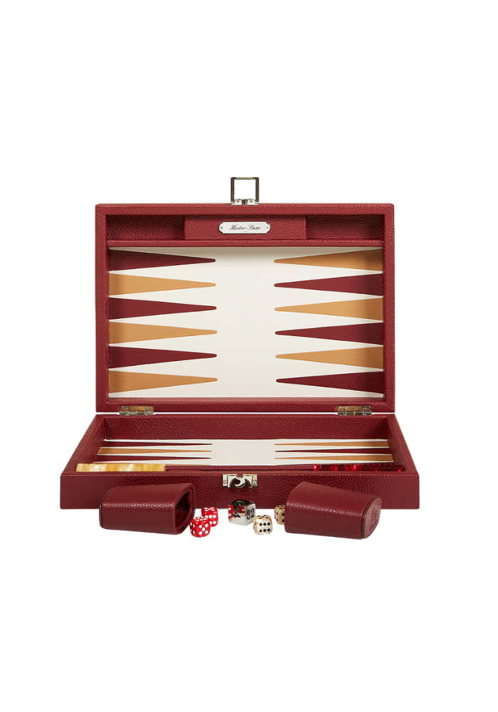Backgammon Medium Bordeaux - Hector Saxe