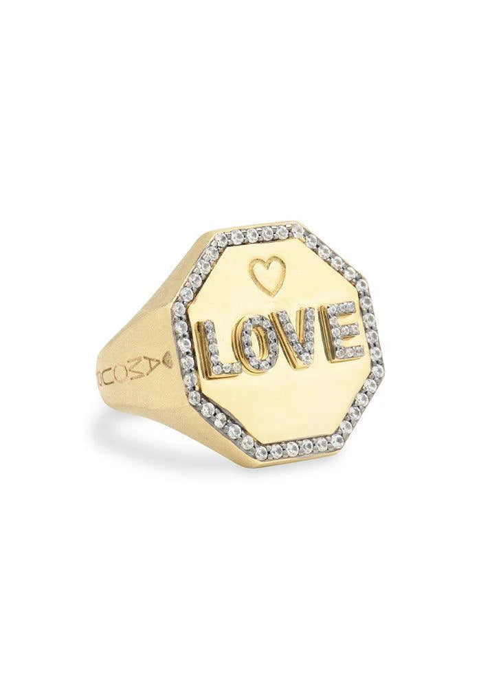 Bague Love Saphirs Blancs - Feidt