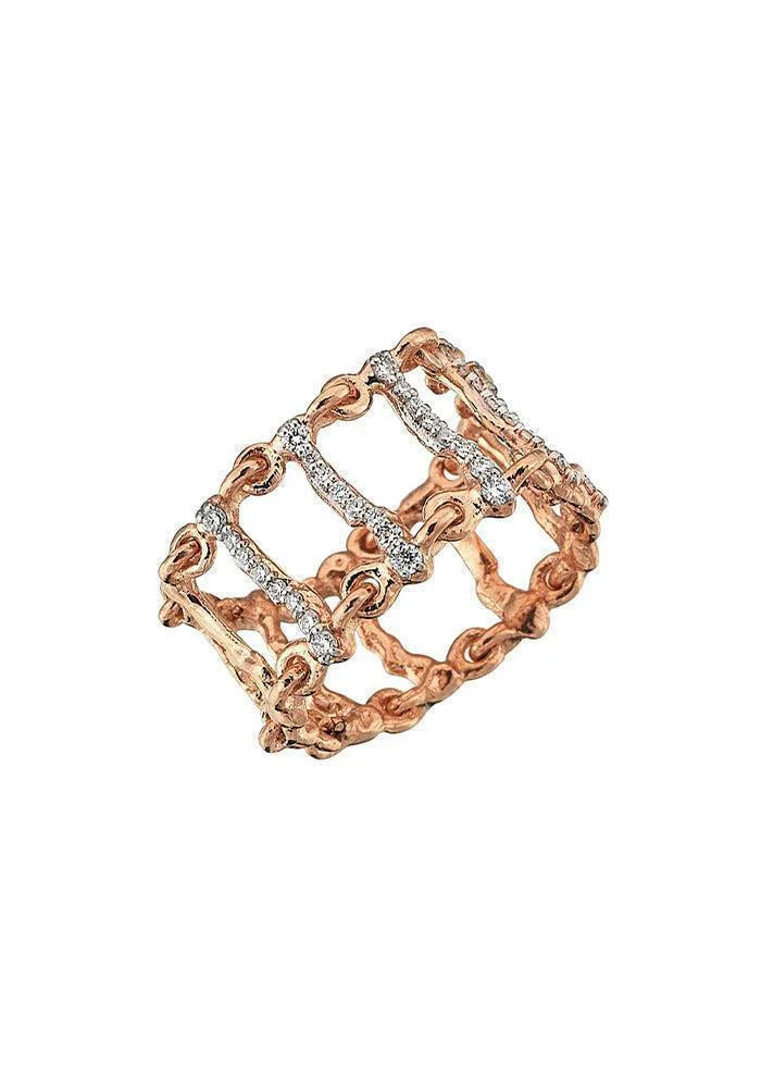 Bague Caspian Opensea Diamants Blancs - Kismet By Milka