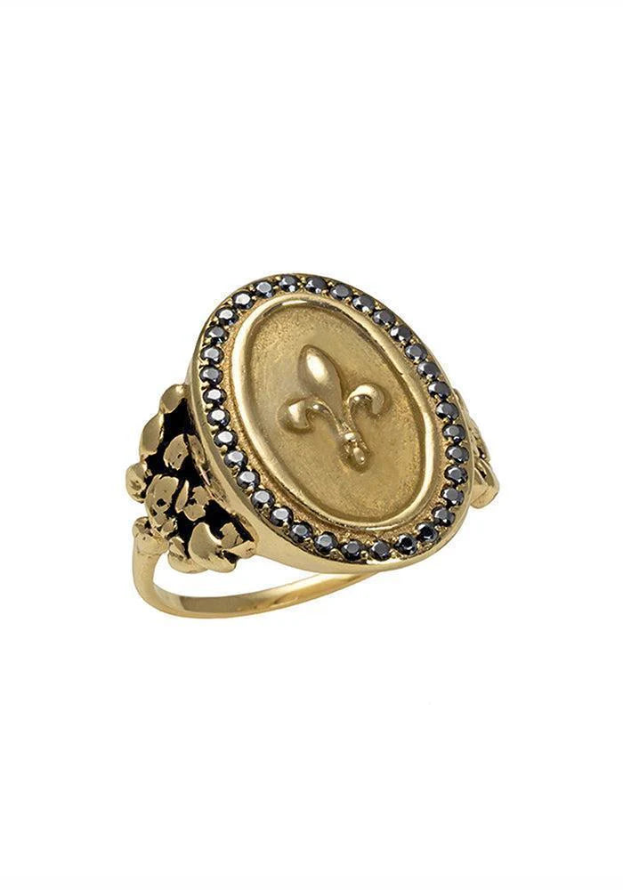 Bague Chevalière Lys - Feidt