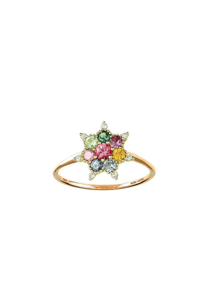 Bague Arcoiris M - Rosa Maïtea