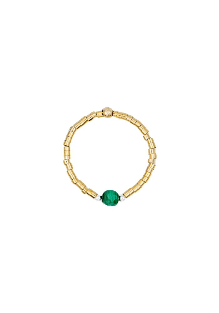 Bague Ava Malachite - Têtes Blondes