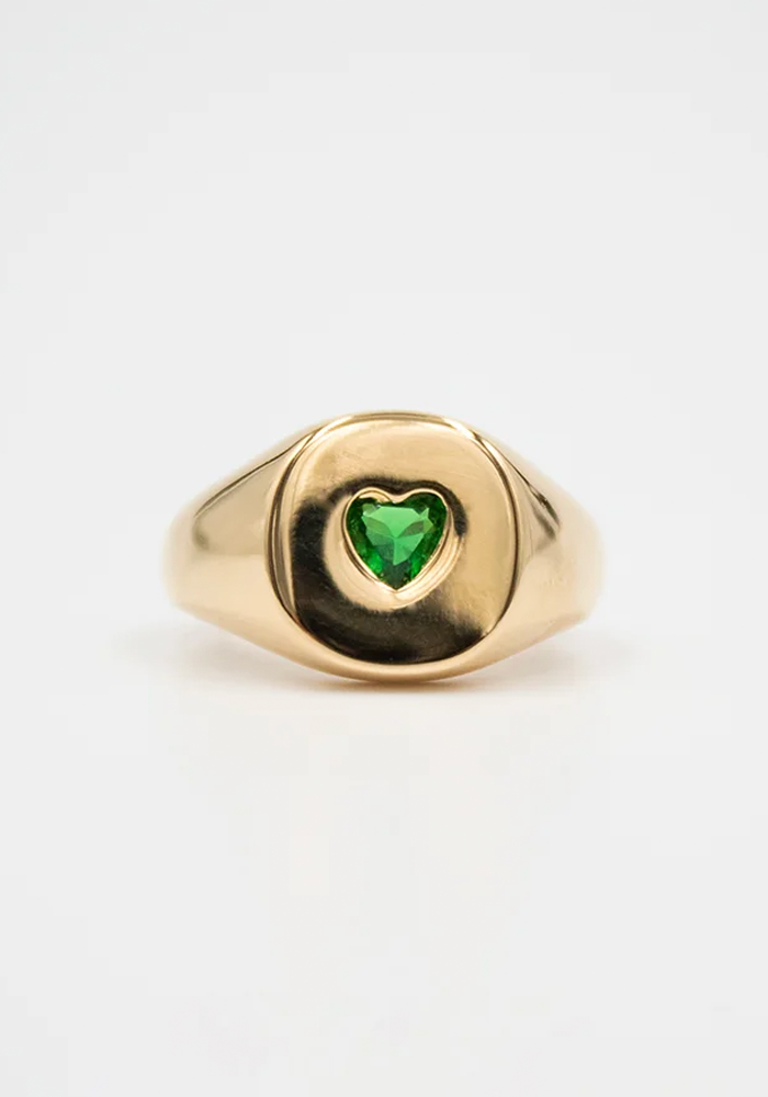 Bague Coeur Vert - Sigal