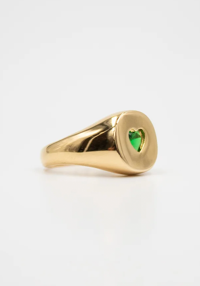 Bague Coeur Vert - Sigal