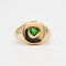 Bague Coeur Vert